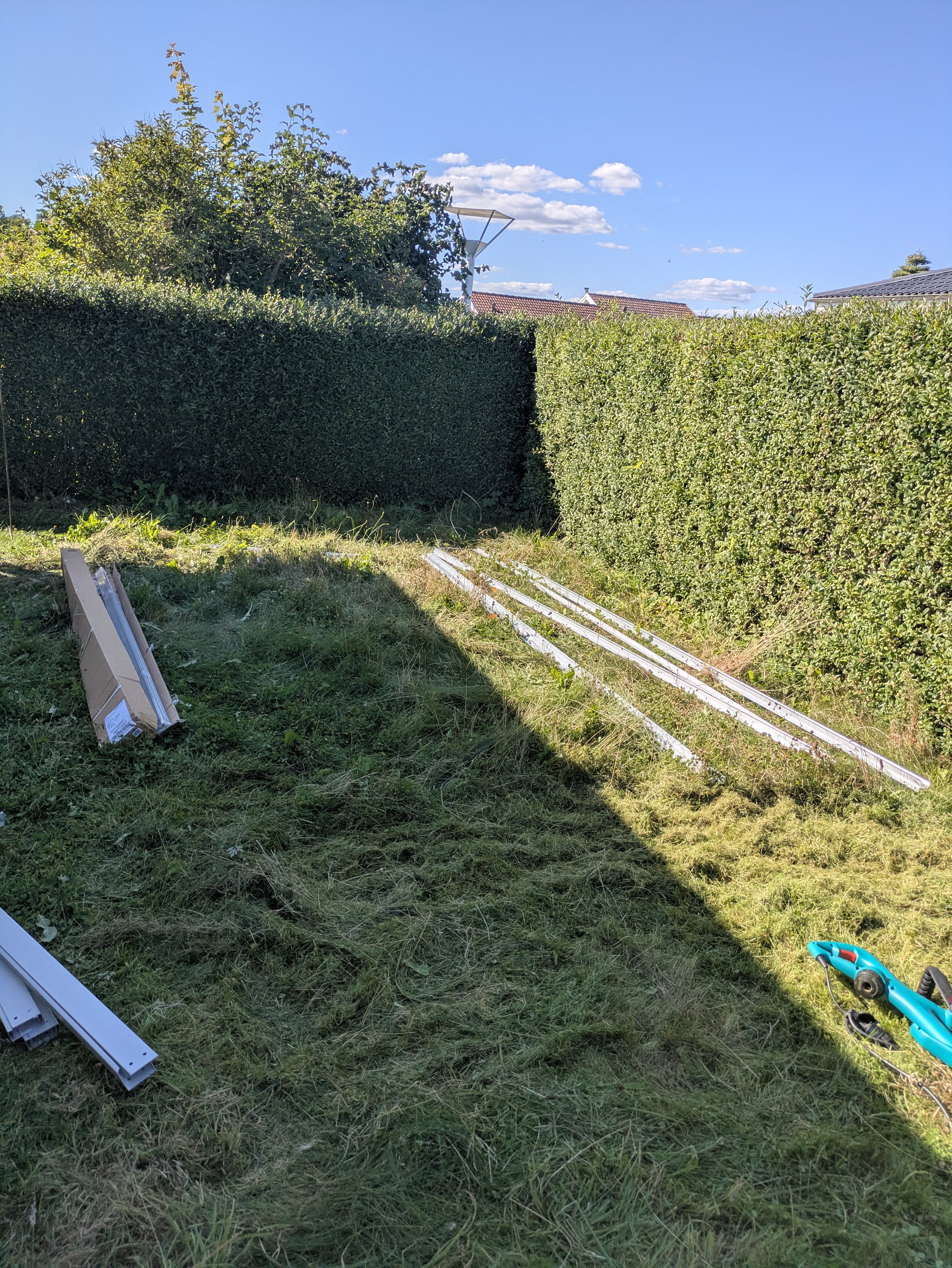 Drivhus under opstilling